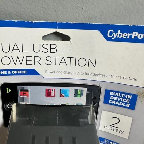 New in package - CyberPower PS205U Dual USB Power Station - Picture 3 of 5
